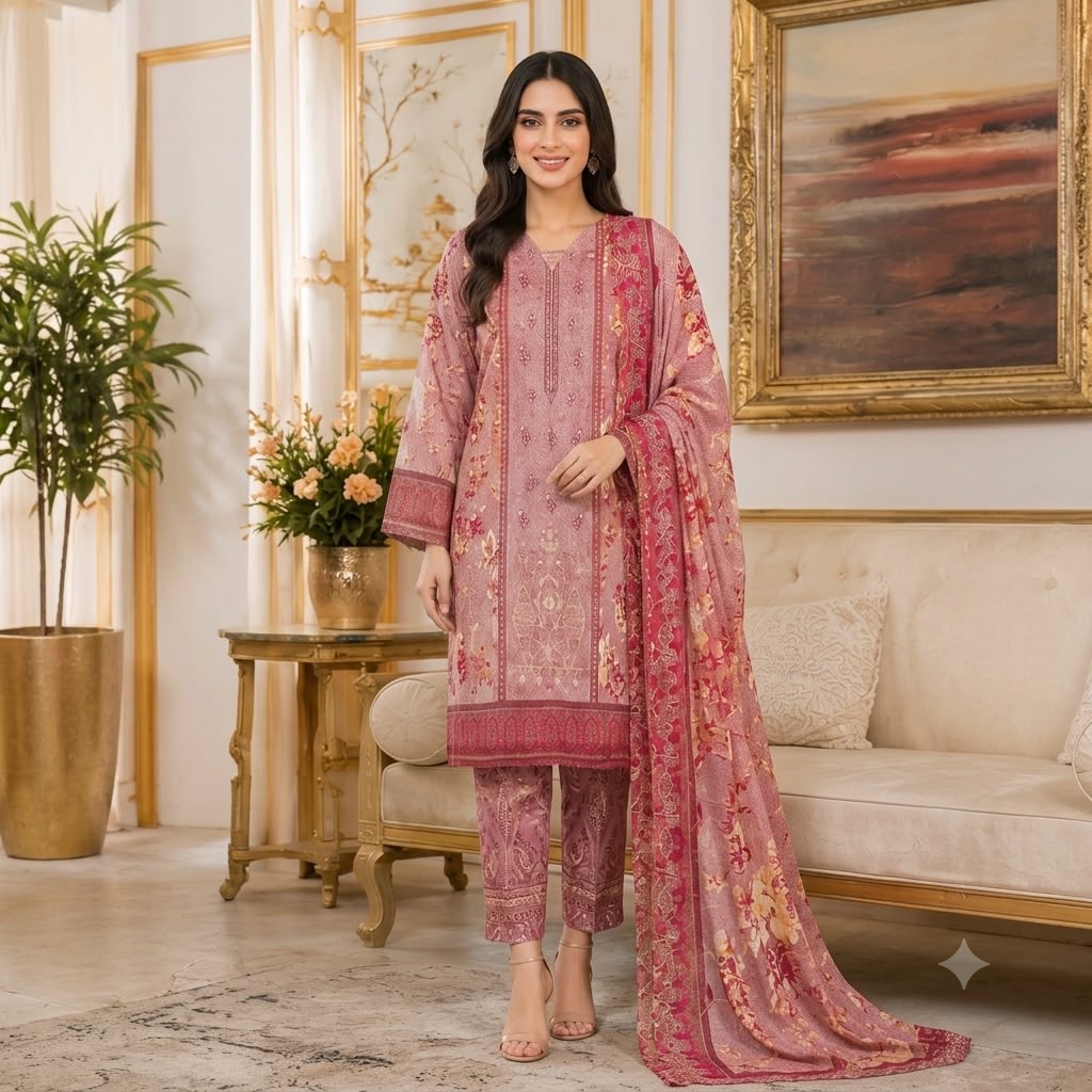 bin saed embroided suit