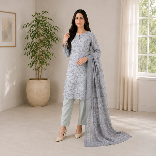 Mother Collection – Unstitched Lawn 3 Piece Suit