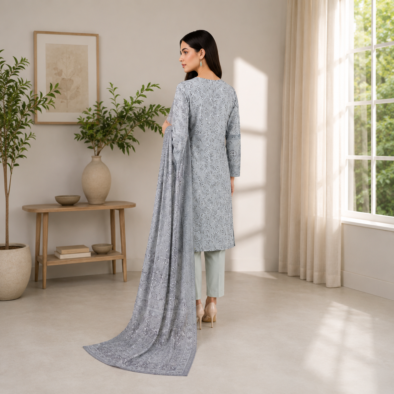 Mother Collection – Unstitched Lawn 3 Piece Suit
