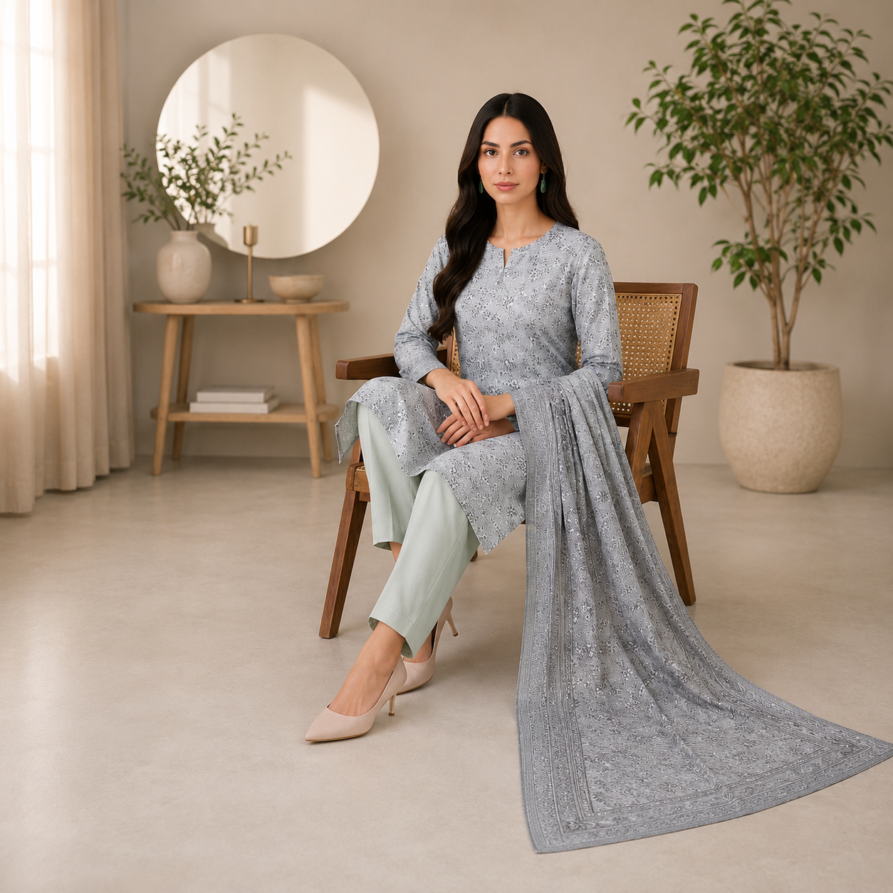 Mother Collection – Unstitched Lawn 3 Piece Suit